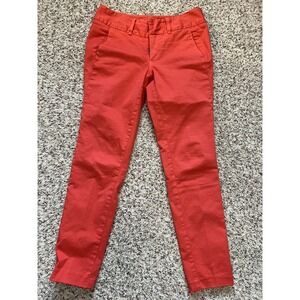 Rag & Bone Low Rise Skinny Jeans Women Adult Size 27x27 Bright Coral